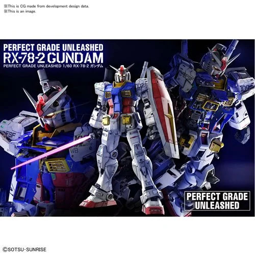 Mobile Suit Gundam RX-78-2 Gundam Perfect Grade Unleashed 1:60 Scale Model Kit Pre-Order Now