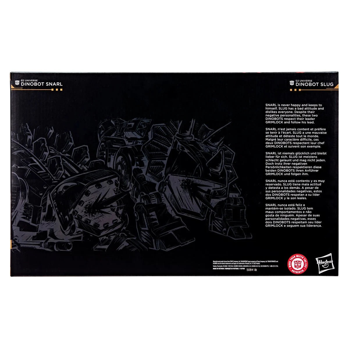 Transformers Generations Selects Age of the Primes Leader Class G2 Universe Dinobots Slug and Snarl