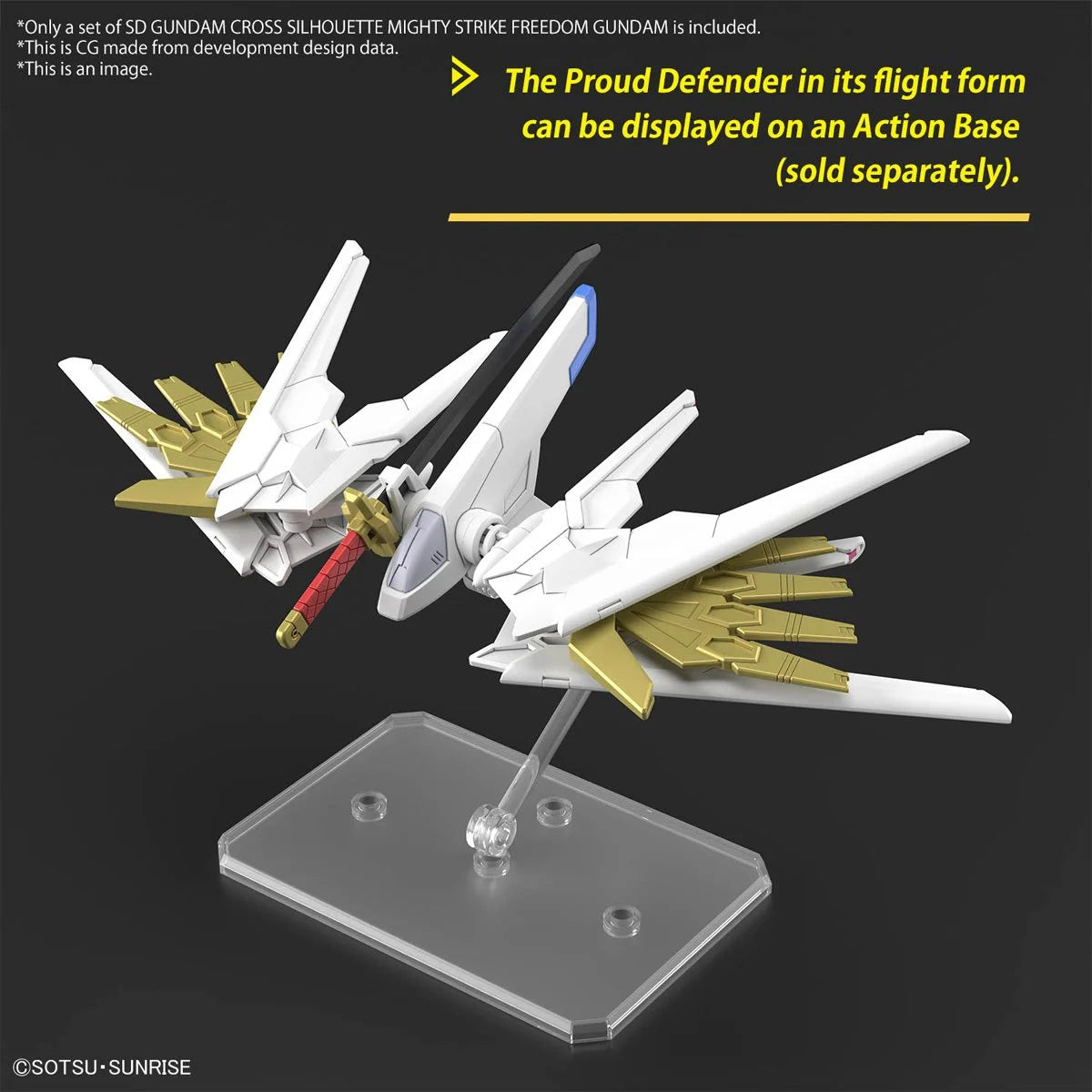Mobile Suit Gundam Seed Freedom Mighty Strike Freedom Gundam SD Gundam Cross Silhouette Model Kit