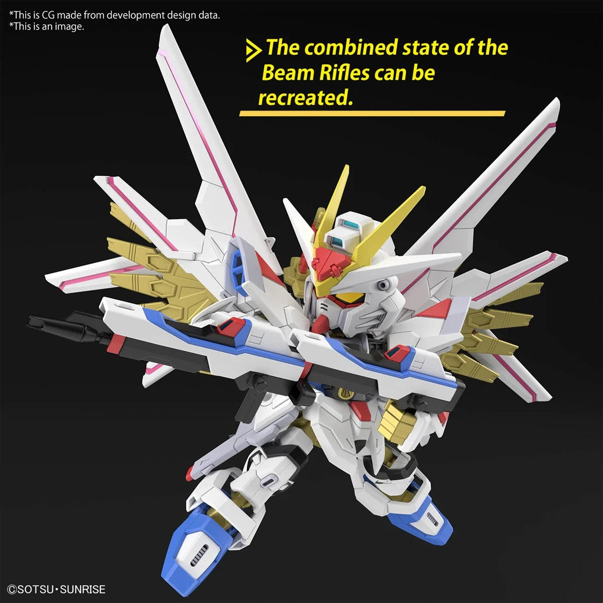Mobile Suit Gundam Seed Freedom Mighty Strike Freedom Gundam SD Gundam Cross Silhouette Model Kit