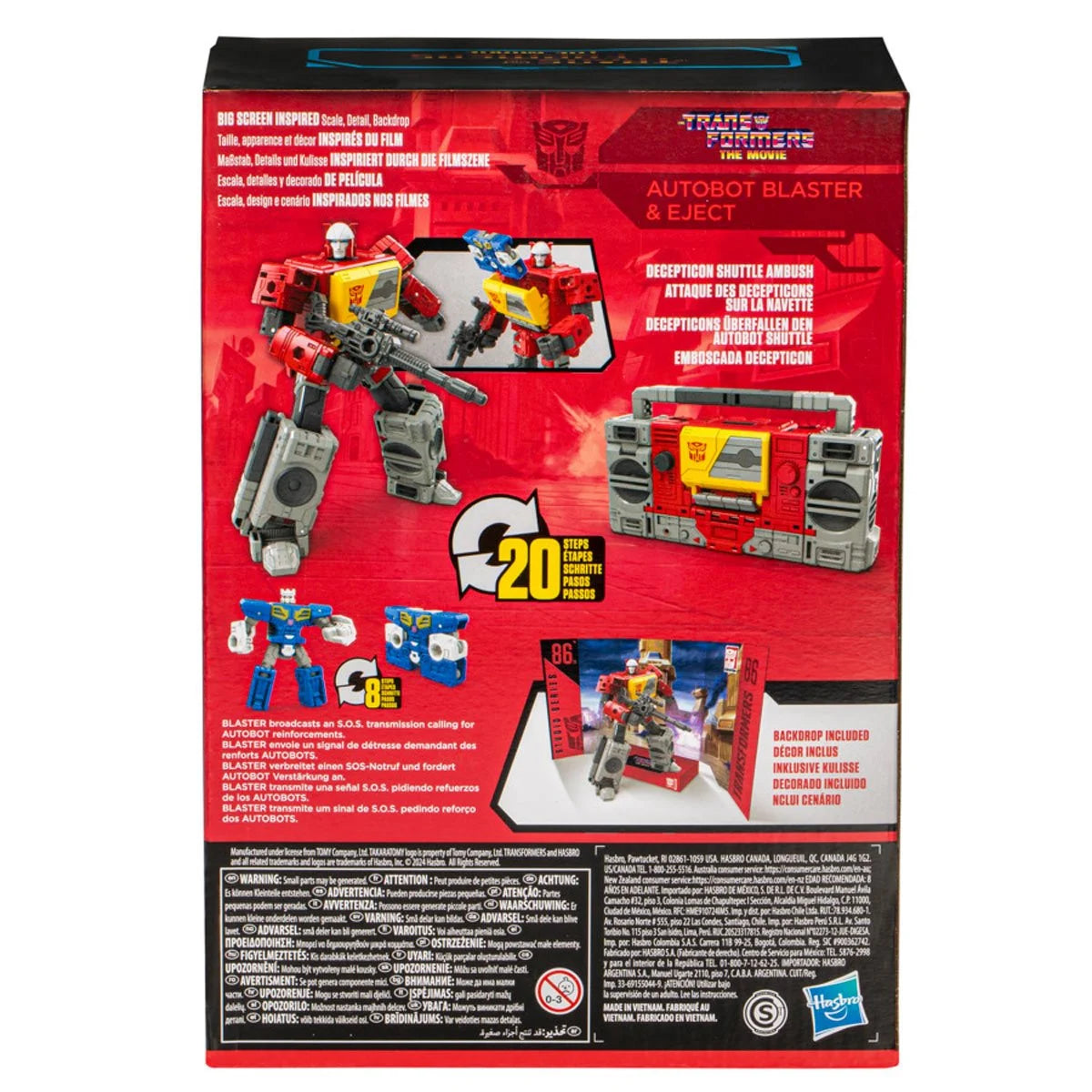 Transformers Studio Series 86 Voyager Autobot Blaster & Eject Action Figure