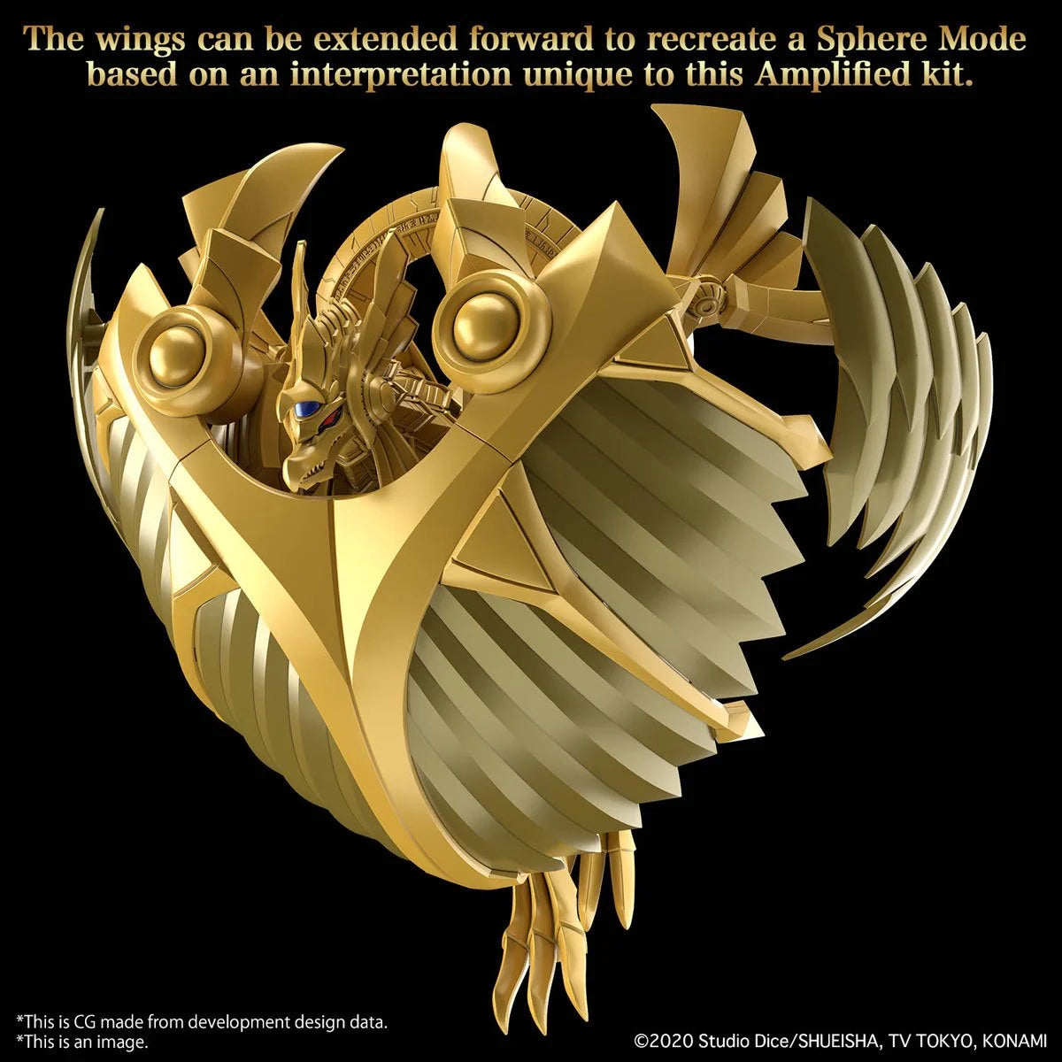 Yu-Gi-Oh! Egyptian God The Winged Dragon of Ra Figure-Rise Standard Amplified Model Kit