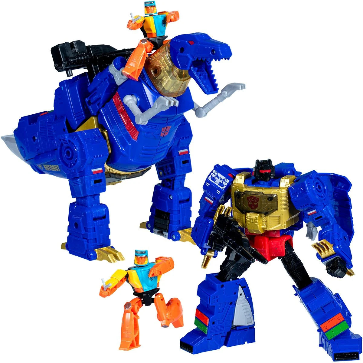 Transformers Generations Age of the Primes Leader G2 Universe Grimlock and Autobot Wheelie